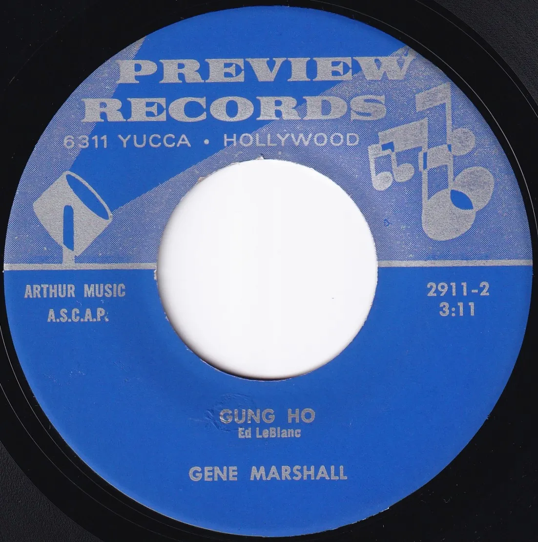 Gung Ho – Gene Marshall (A-side label)