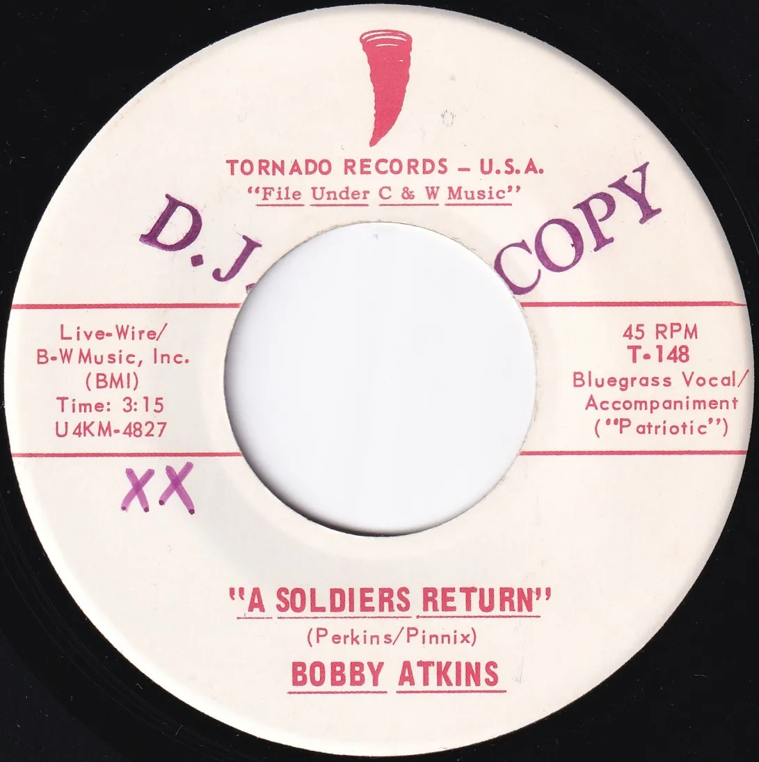 Soldiers Return – Bobby Atkins (A-side label)