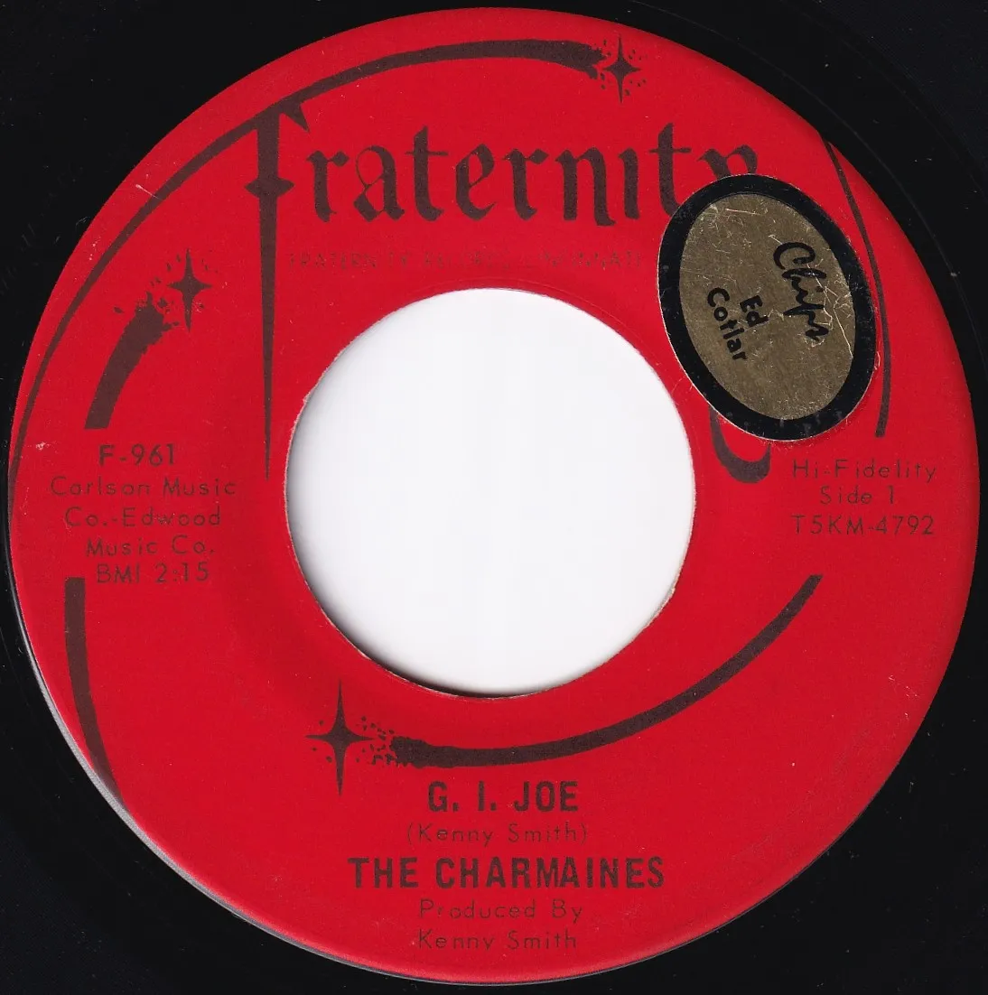 G.I. Joe – The Charmaines (A-side label)