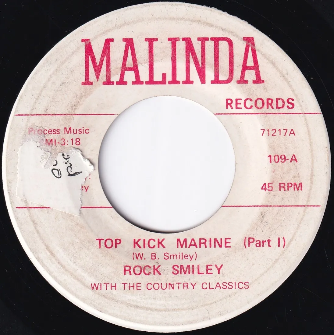 Top Kick Marine (Part II) – Rocky Smiley (A-side label)