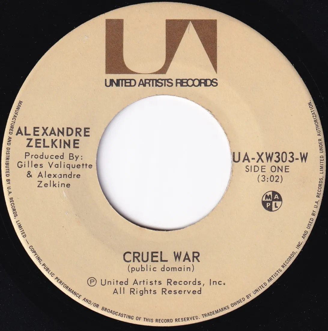 Cruel War – Alexandre Zelkine (A-side label)