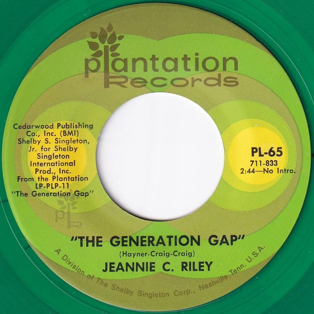 Generation Gap – Jeannie C. Riley (A-side label)