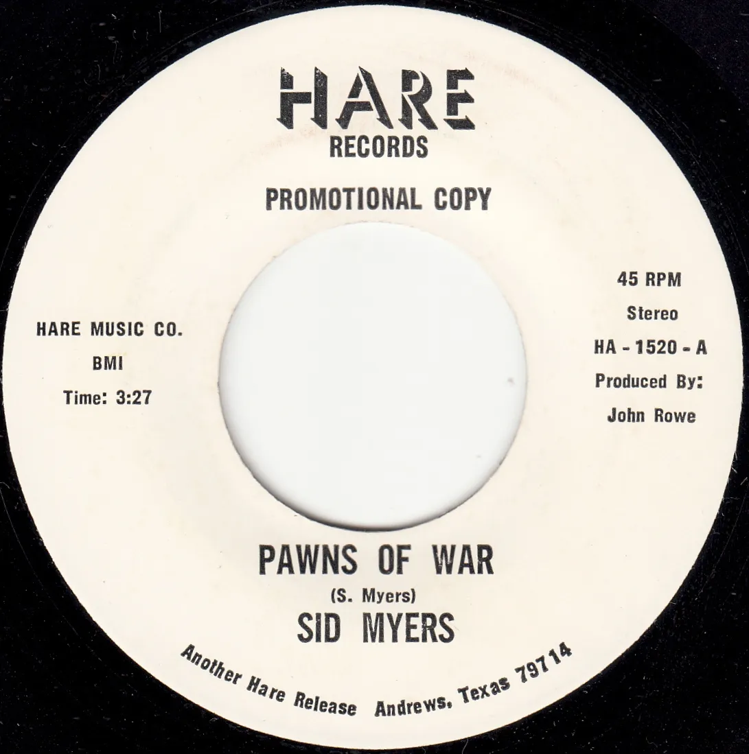 Pawns of War – Sid Myers (A-side label)