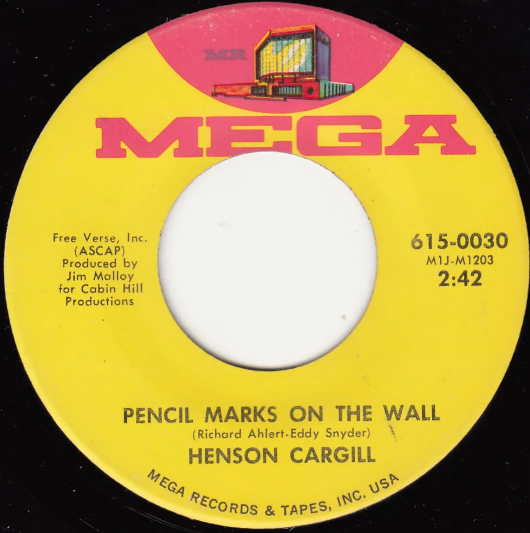 Pencil Marks on the Wall – Henson Cargill (A-side label)