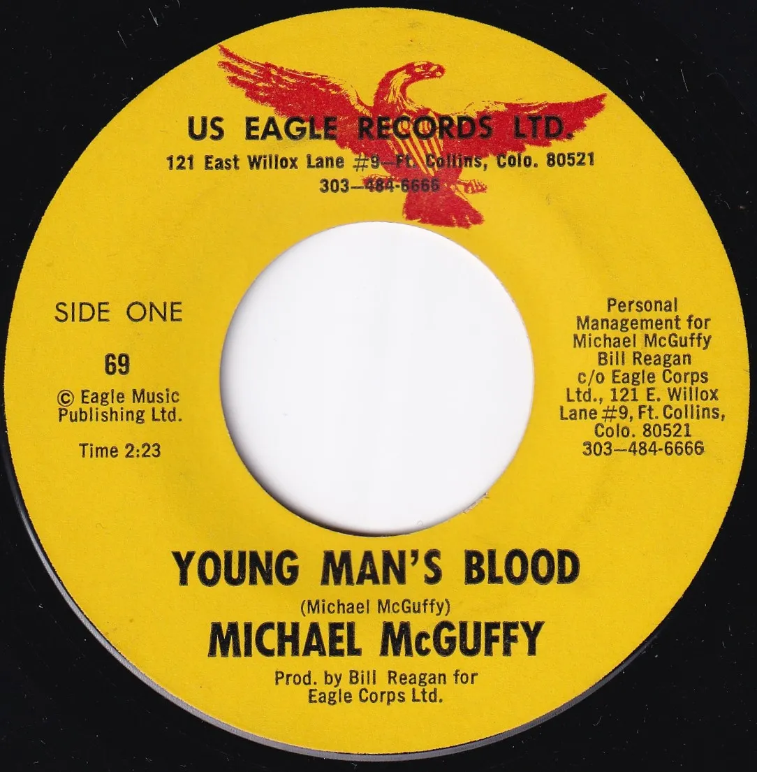 Young Man's Blood – Michael McGuffy (A-side label)